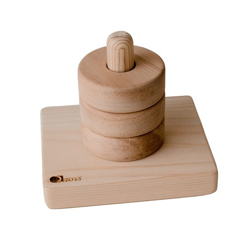 Qtoys Montessori Vertical ring stacker