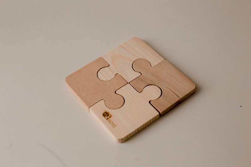 Second Birthday Set -Toddler Contrast puzzle