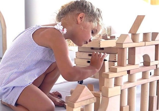 natural wooden blocks