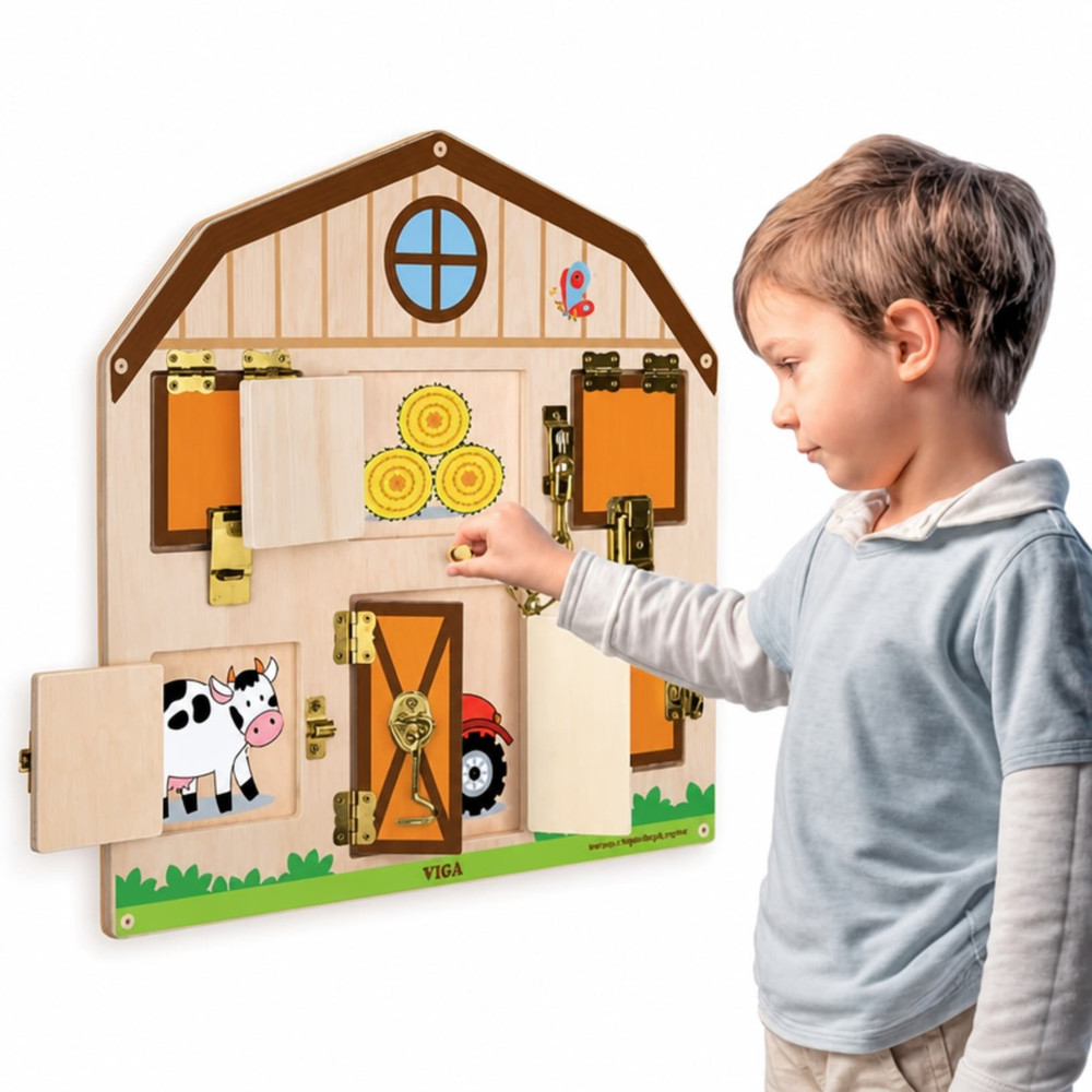 viga locks and latches wall game