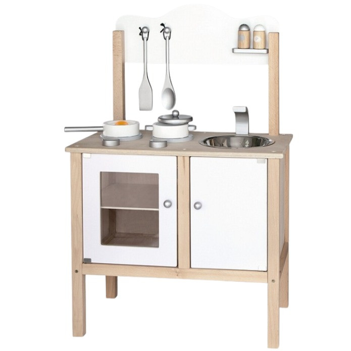 viga white noble wooden toy kitchen
