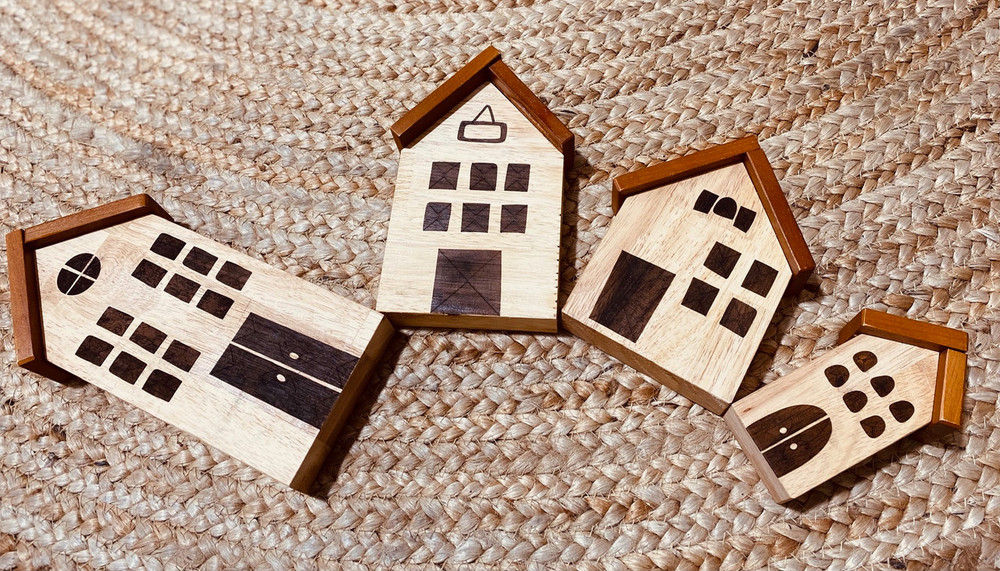 Qtoys Natural play house set