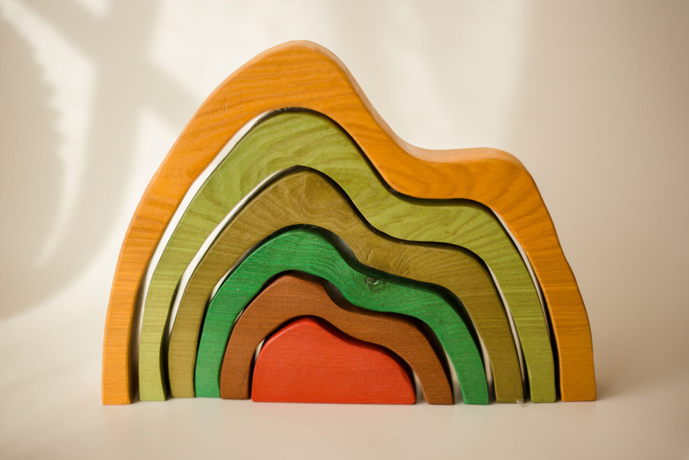 Mountain Play set  with different shades and sizes
