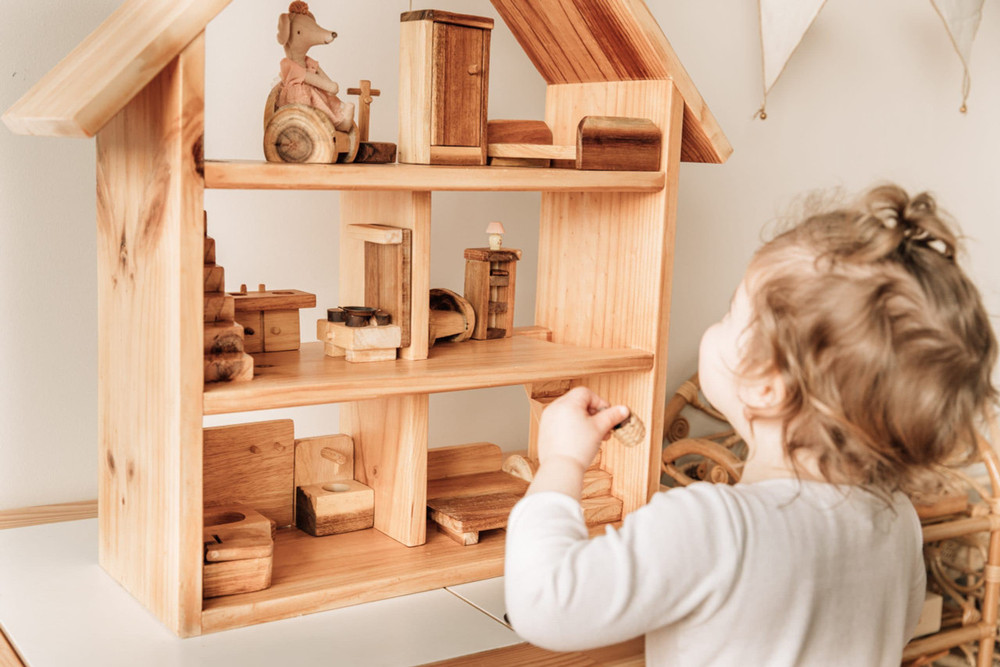 qtoys wooden doll furniture sets