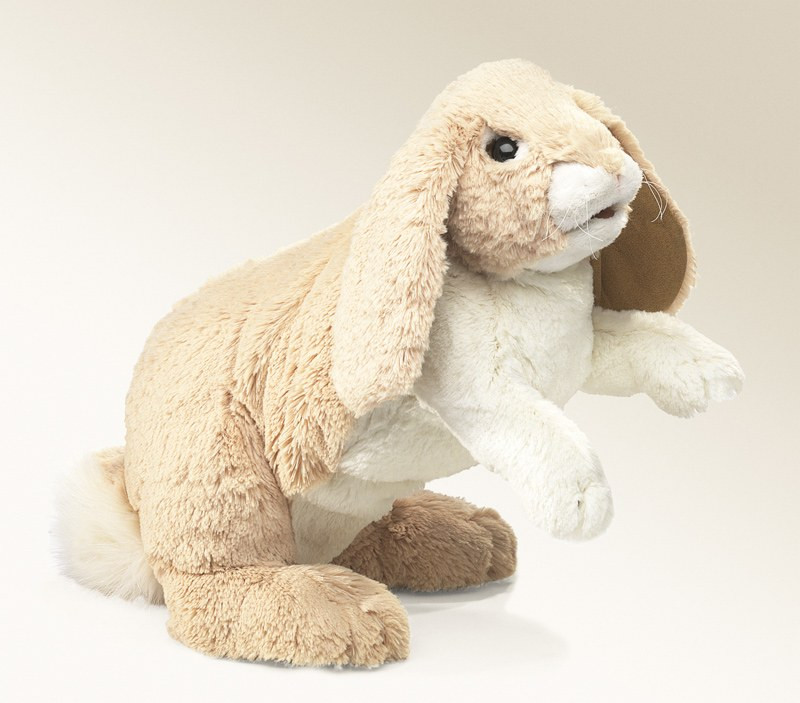 Folkmanis Floppy Bunny Rabbit Puppet - image 2