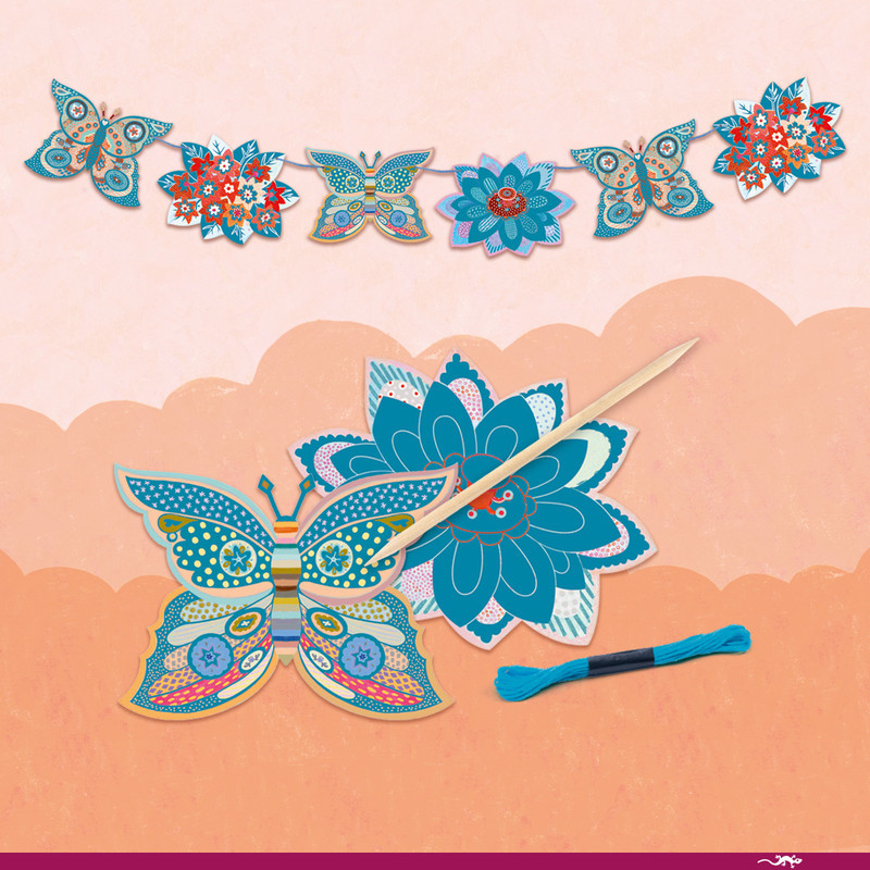 Djeco The Flower Garden Multi Craft Box Set 4
