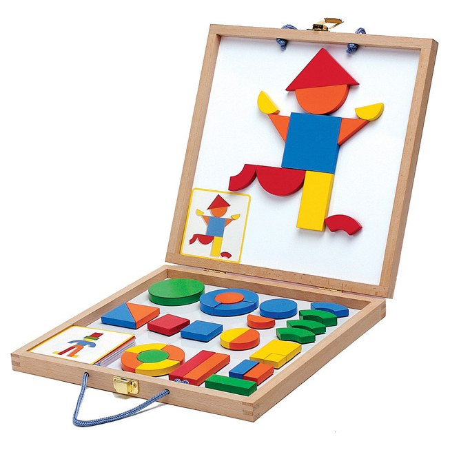 Djeco Wooden Magnetic Geoform Boxed Set 