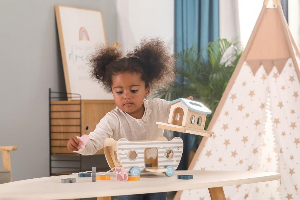 PolarB Noah\'s Ark Shape Sorter during play