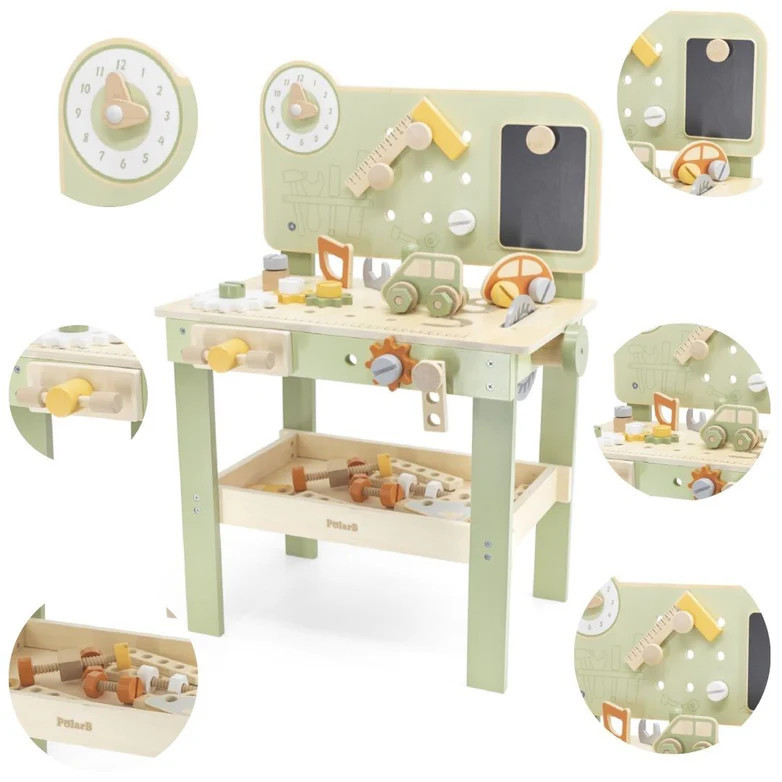 nordic style kids workbench tool bench pastel