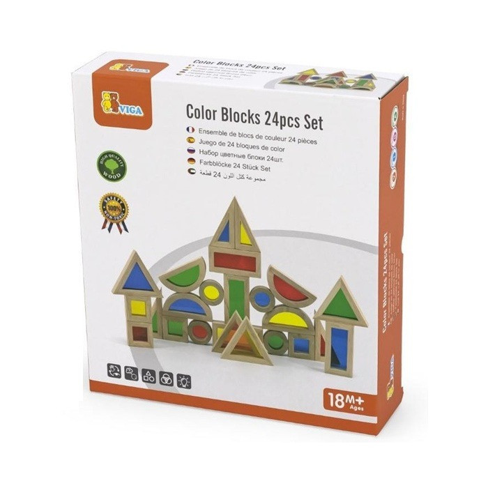 Colourful Blocks 24pcs Set in box