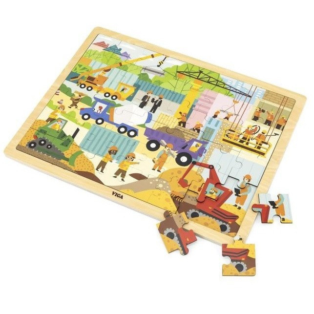 Viga Jigsaw Puzzle 48pc - Construction Area