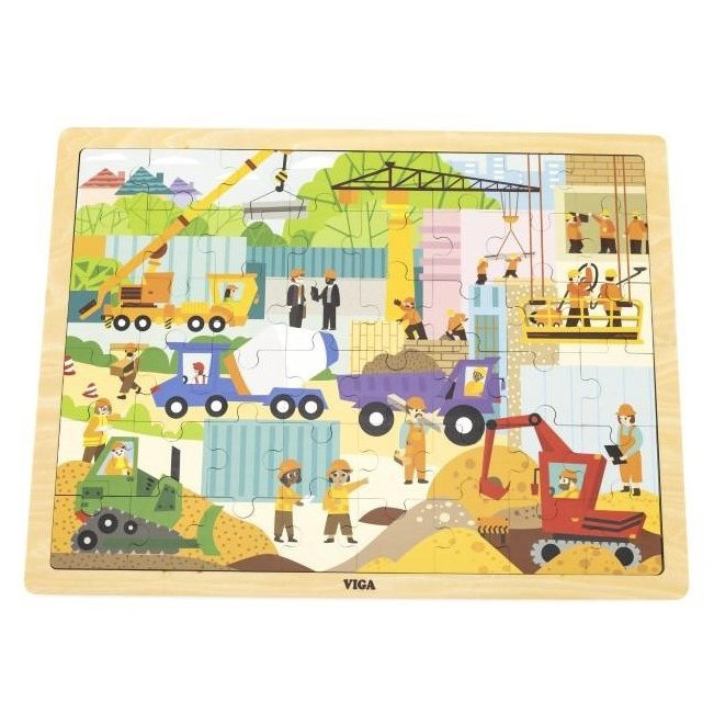 Viga Jigsaw Puzzle 48pc - Construction Area 