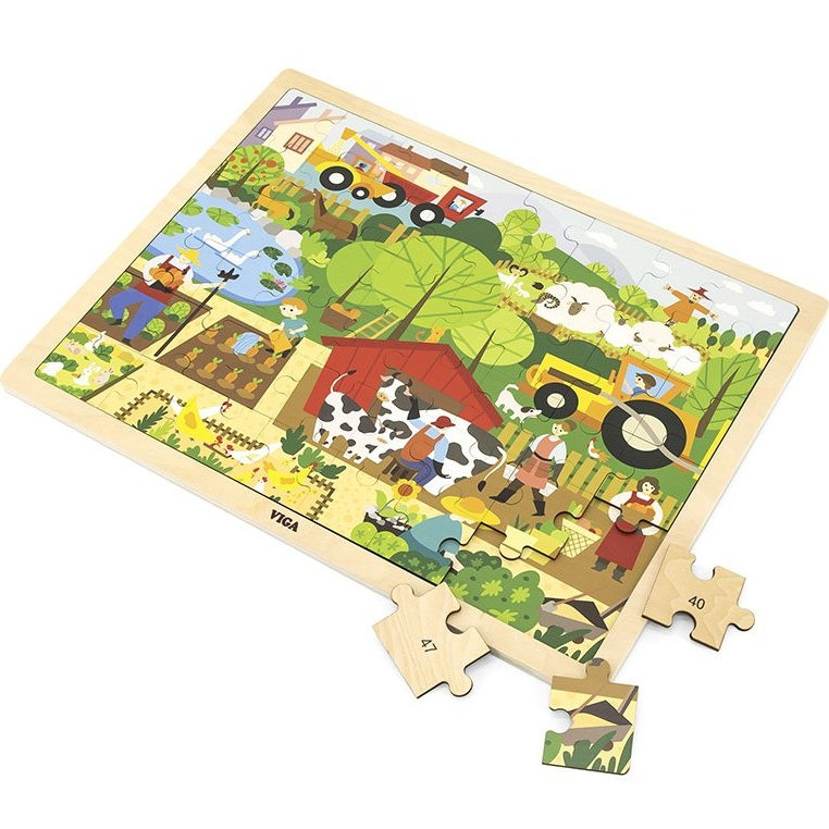 Viga Jigsaw Puzzle 48pc - Farm