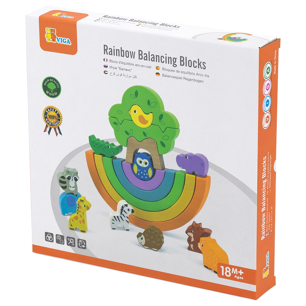 Viga Rainbow Balancing Blocks box