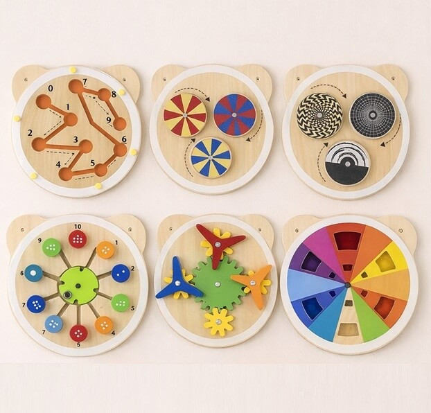 Viga Wall Toy - Turning Windmill