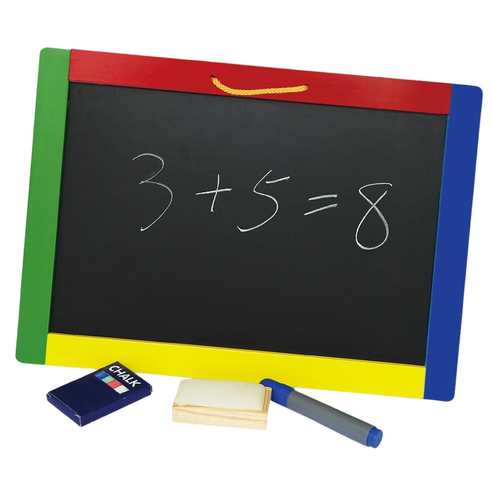 Viga Magnetic Reversible Board is a two-sided magnetic chalk and dry-erase board.