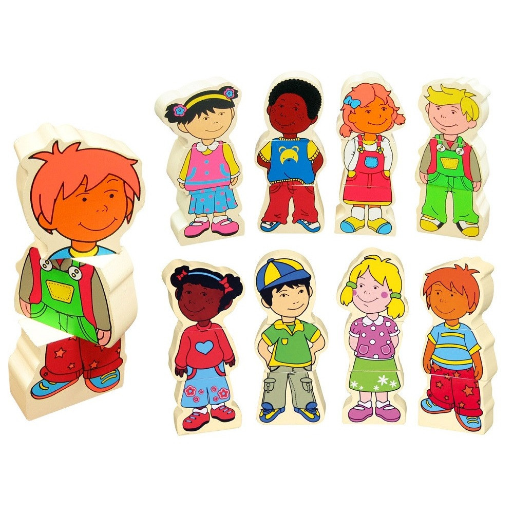 Viga Magnetic Kid Blocks is a set of 4 magnetic blocks in the shape of different sorts of kids!