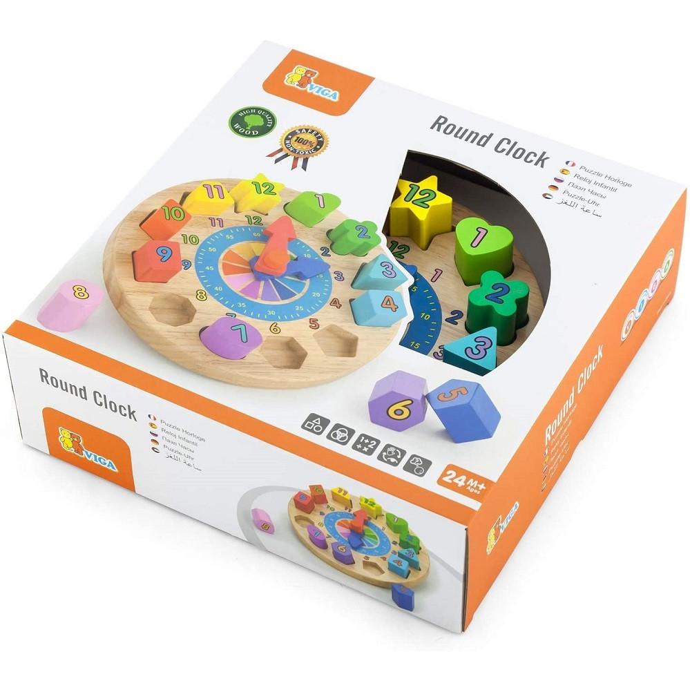 Viga Clock Puzzle in Box