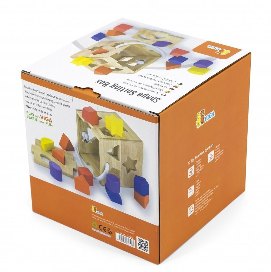 Viga Shape Sorting Cube Box