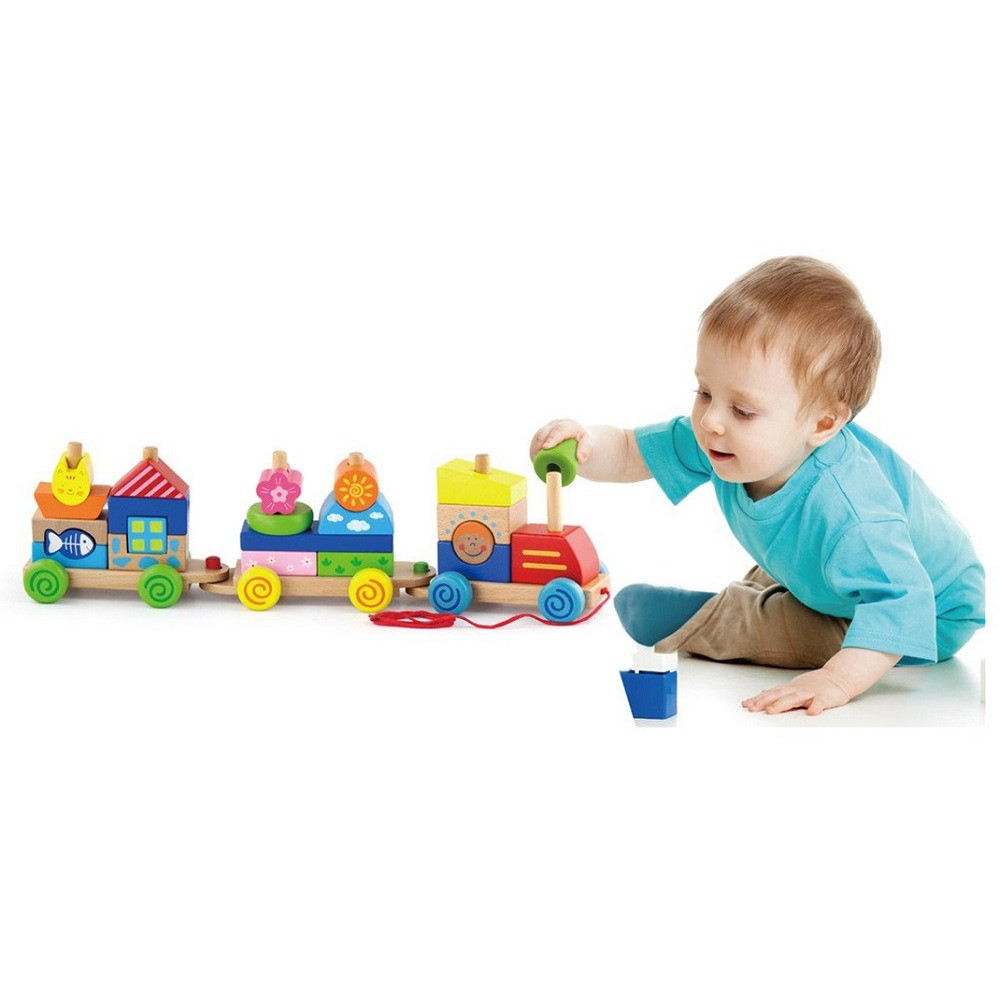 Viga Stacking Train will make little engineers out of your kids!