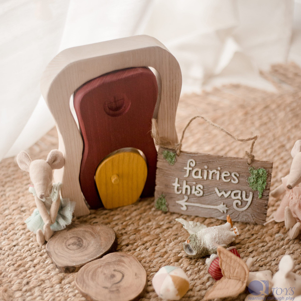 wooden fairy door