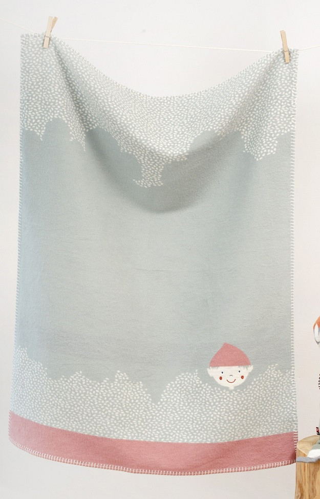 Light Green Elf Lena Organic Cotton Bassinet Blanket