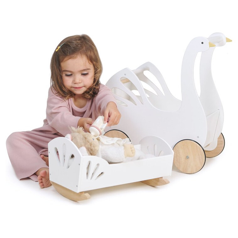 Tender Leaf Sweet Swan Doll Bed - image 8