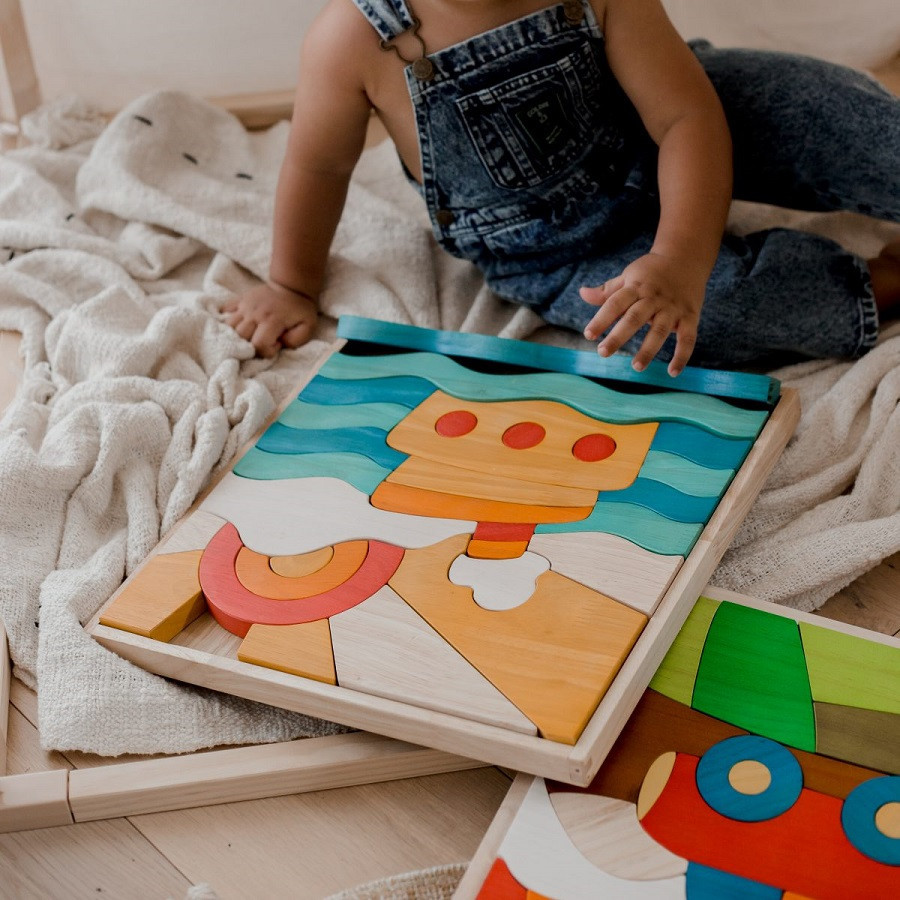 This unique puzzle can be played with in myriad ways, which helps develop multiple skills and abilities in young children.