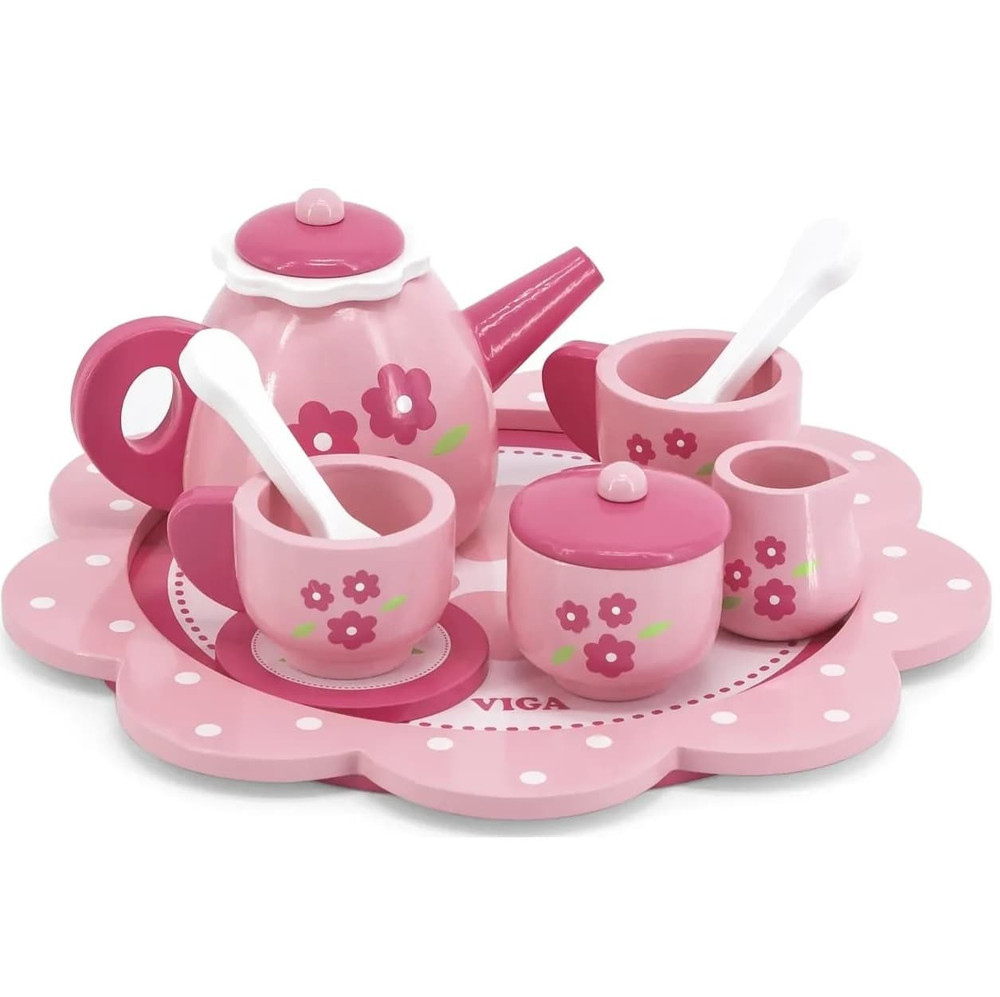 Viga Wooden Tea Playset