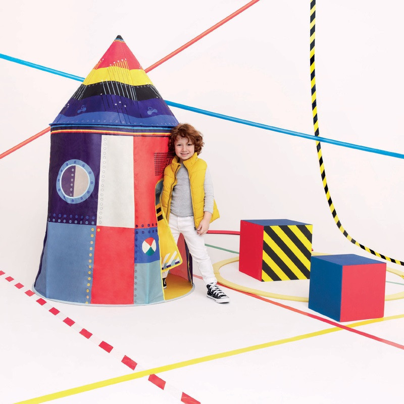 Djeco Play Tent Rocket will be home to numerous adventures in outer space throughout their childhood years.