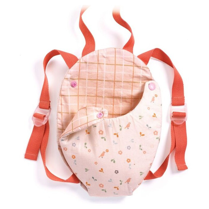 Djeco Lavender Baby Doll Carrier 