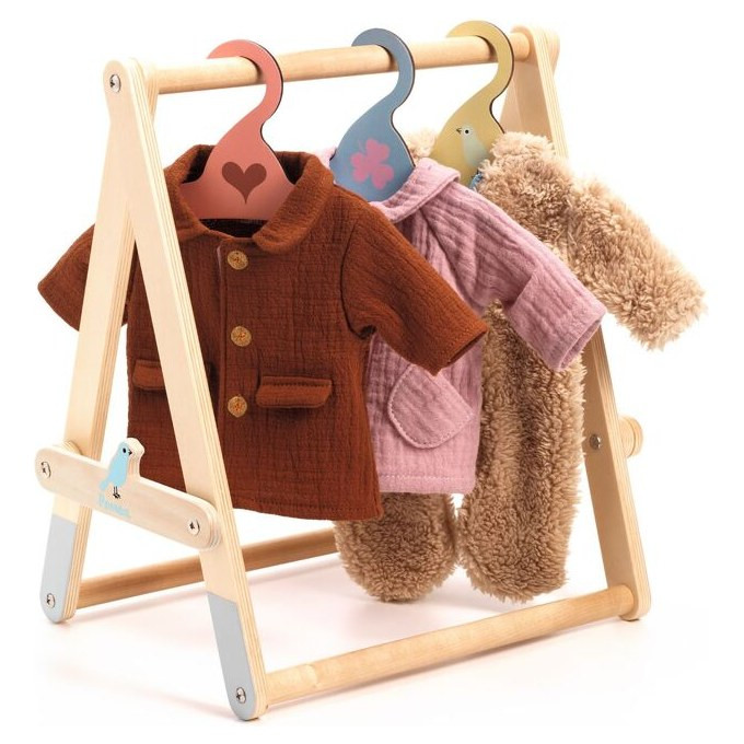 Djeco Doll's Clothing Rack with Hangers - image 4