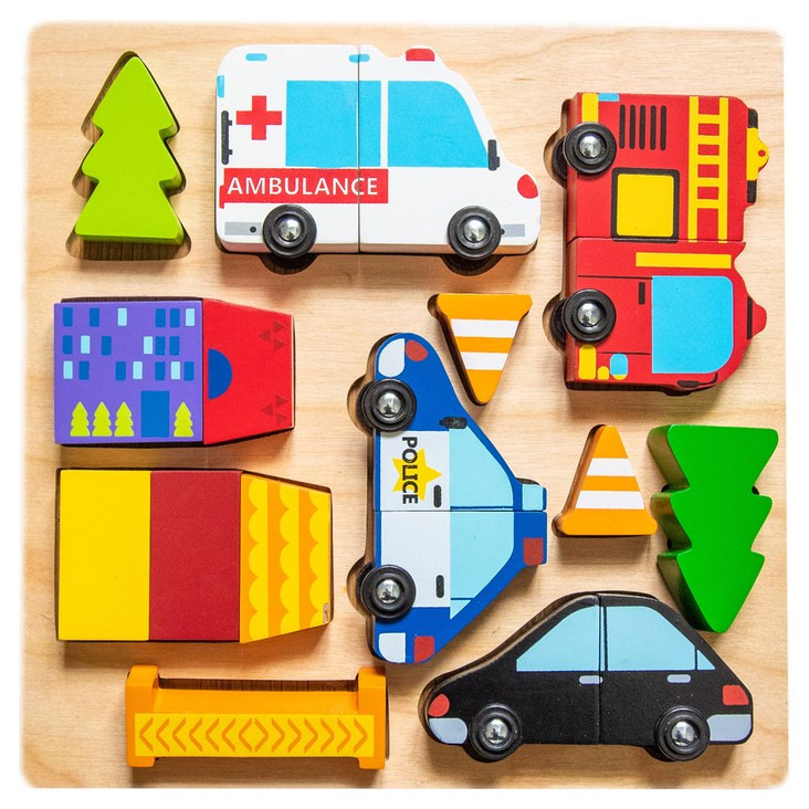 Kiddie Connect Magnetic Vehicle Puzzle