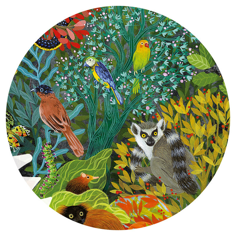 Djeco Puzz’Art Chameleon 150 pcs Puzzle rainforest print