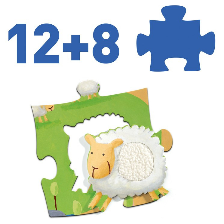 Djeco Tactile Farm 12pc Giant Puzzle - image 5