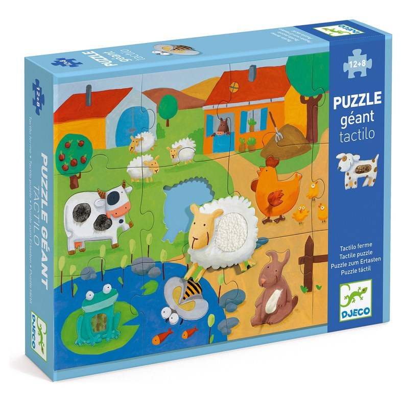 Djeco Tactile Farm 12pc Giant Puzzle - image 9