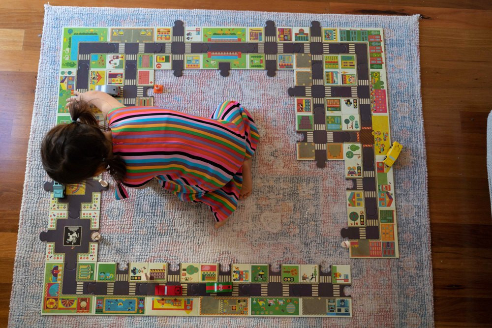 Djeco City Road 24pc Giant Pop-To-Play Puzzle - image 7