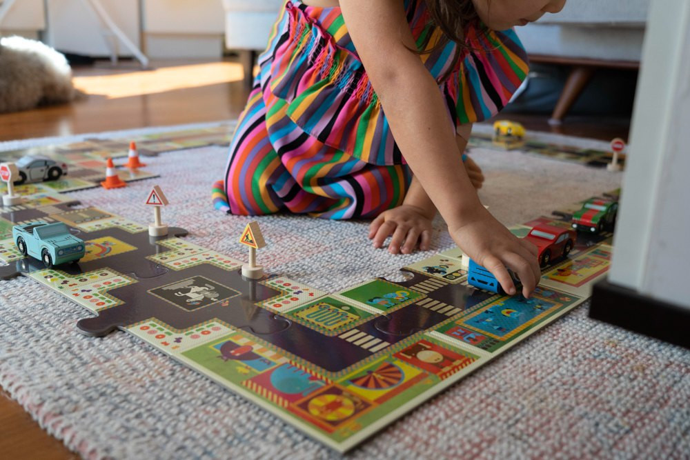 Djeco City Road 24pc Giant Pop-To-Play Puzzle - image 8