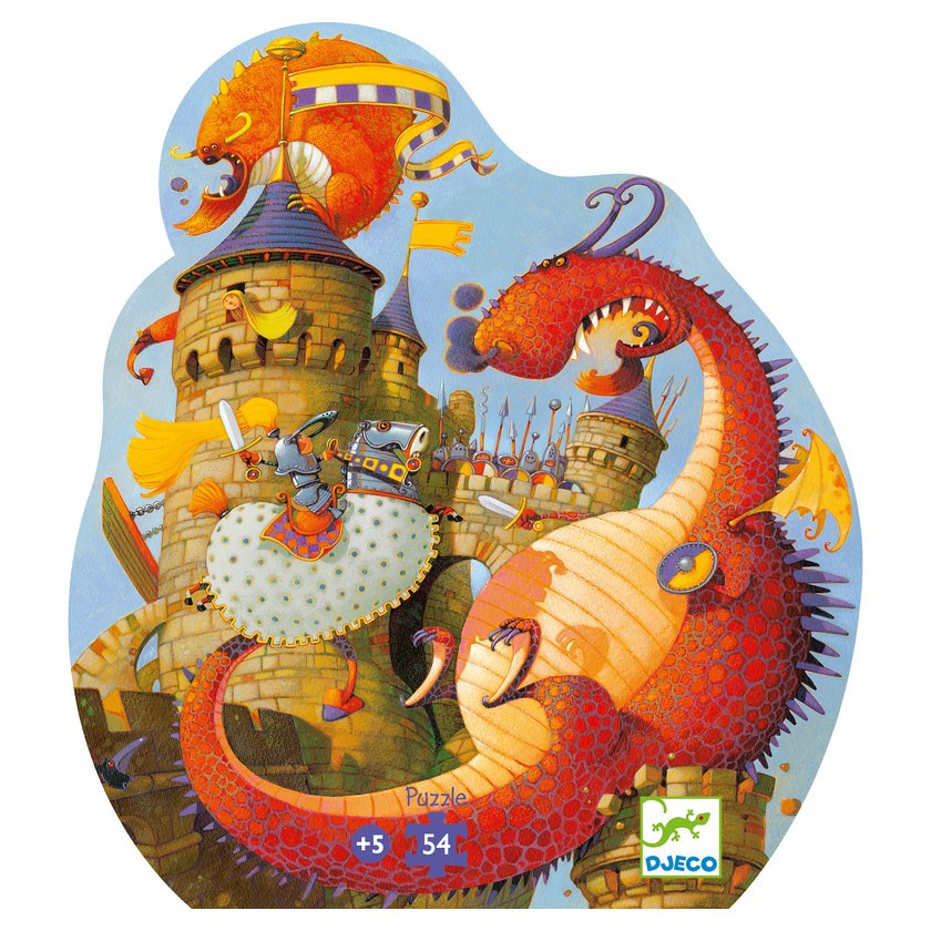 Djeco Vaillant And The Dragon 54pc Silhouette Puzzle - image 6