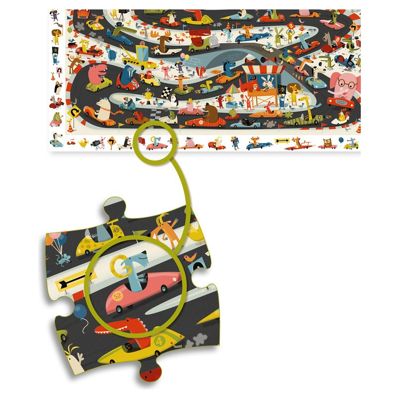 Djeco Car Rally 54pc Observation Puzzle - image 7
