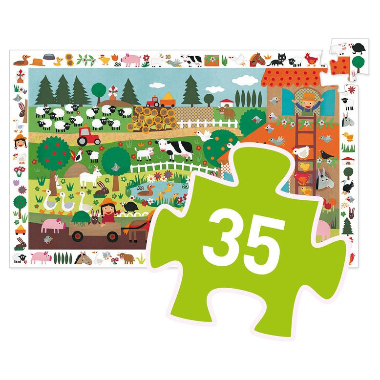 Djeco The Farm 35pc Observation Puzzle - image 6