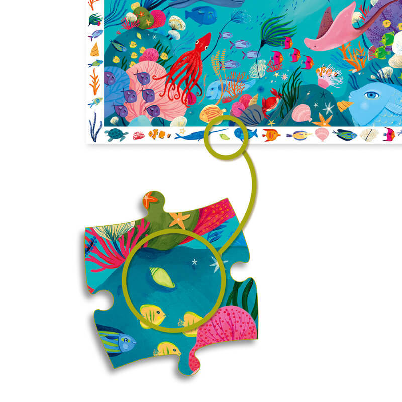 Djeco Aquatic 54pc Observation Puzzle seek and find