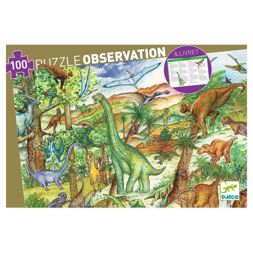Djeco Dinosaurs 100pc Observation Puzzle - image 5
