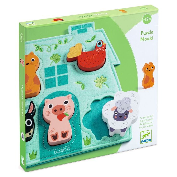 Djeco Mouki Wooden and Felt Puzzle - image 4
