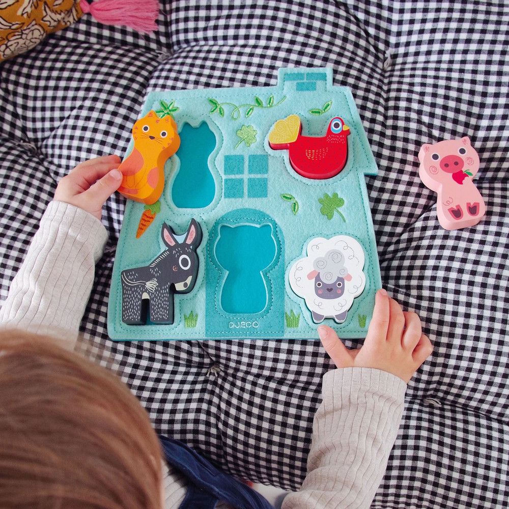 Djeco Mouki Wooden and Felt Puzzle - image 5