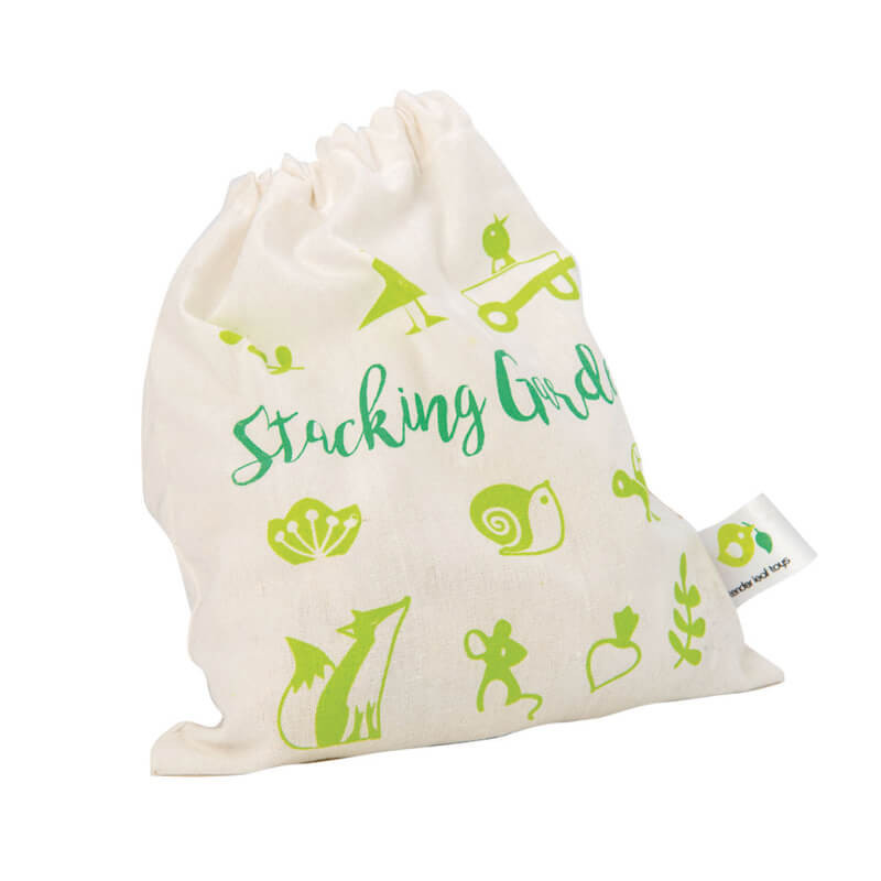 Tender Leaf Stacking Garden Animal Friends comes with drawstring pouch