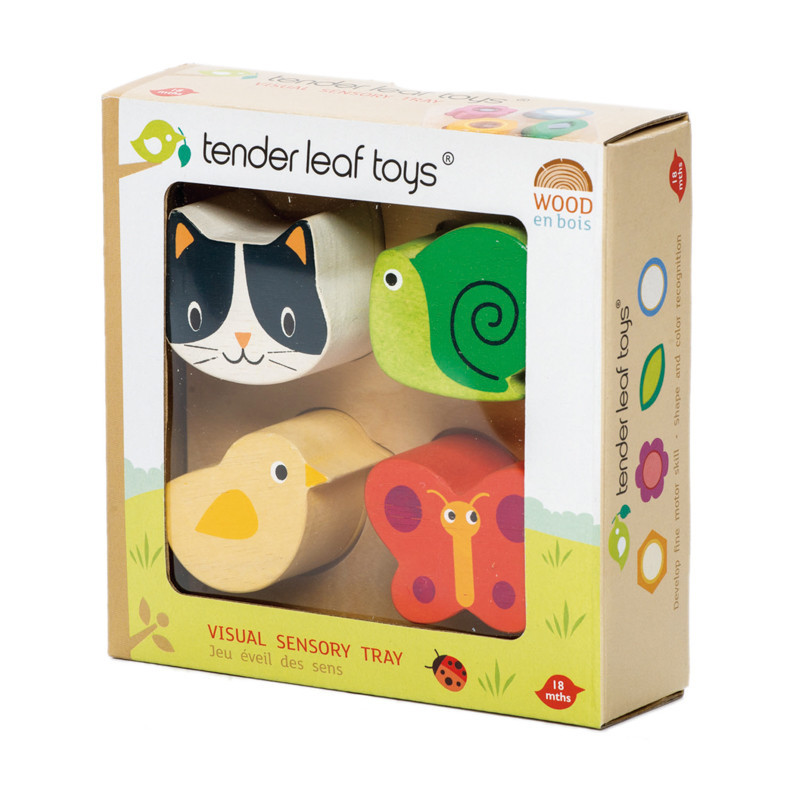 Tender Leaf Touch Animal Sensory Tray Box Detail