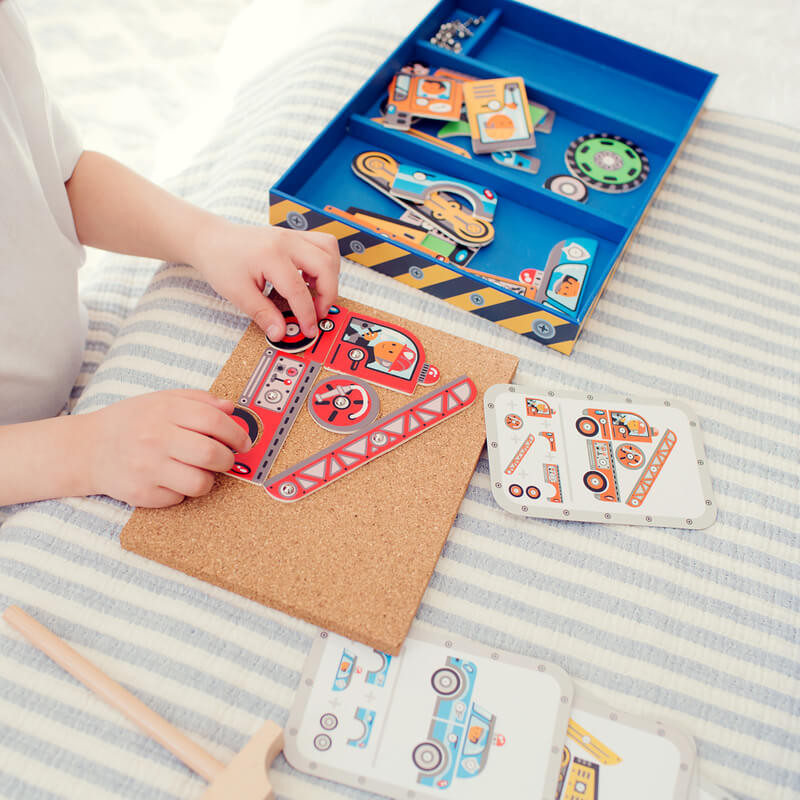 Kids will get busy with Djeco Vehicles Tap Tap
