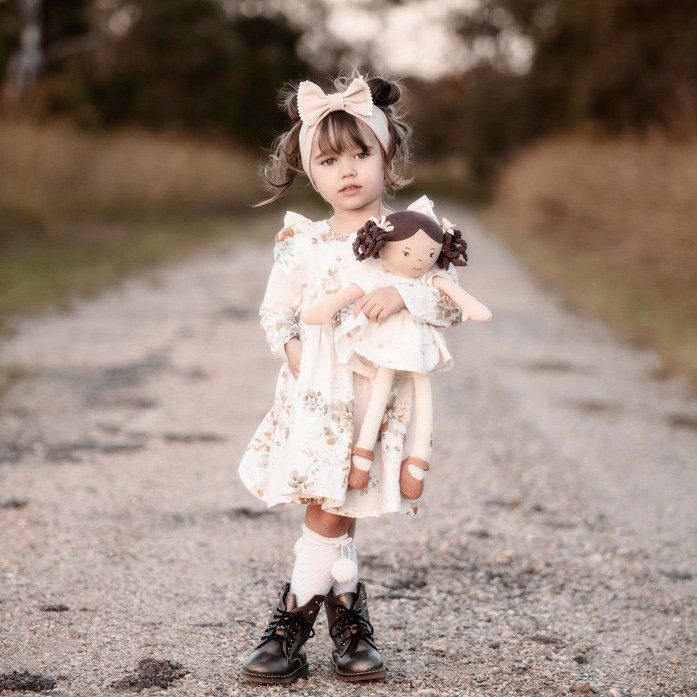 Bonikka Cecilia Linen Doll with Brown Hair - image 9