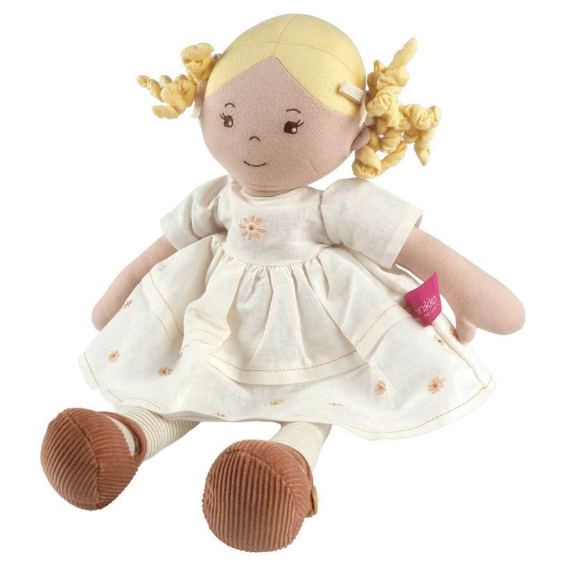 Bonikka Priscy Linen Doll with Blonde Hair - image 6